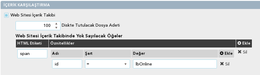 Web Izleme Ignore 2