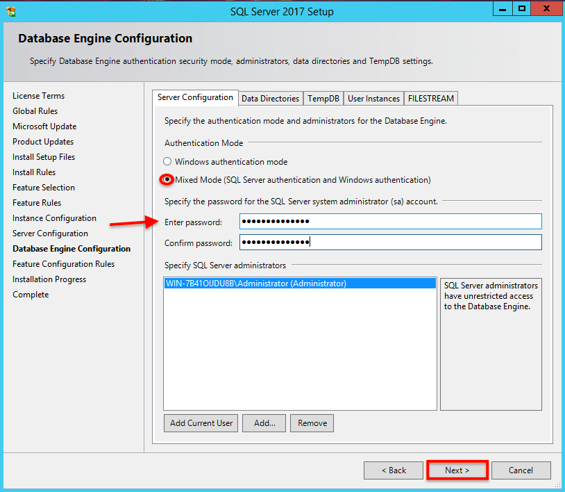 Sql Install 12